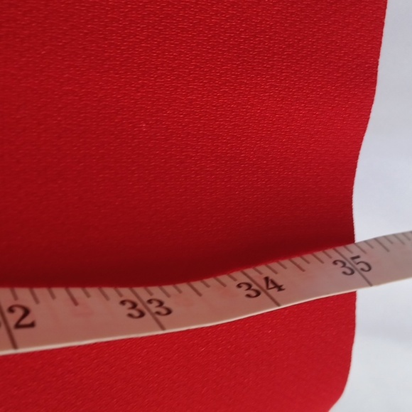 VTG Plaza South Red Button Blazer & Skirt 2 Pc Set, Suit Outfit Sz 12, satin trm - Picture 9 of 11